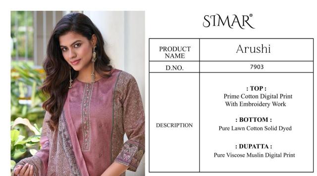 Glossy simar arushi prime udhagand wholesale dress materials